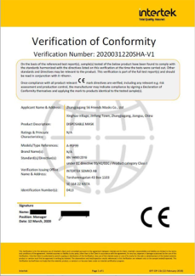 Verification of Conformity